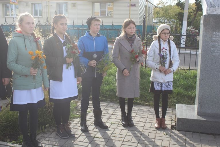 В Дрожжаном прошел митинг посвященный 95- годовщине Герою Социалистического труда Ахметгарея Абдреева