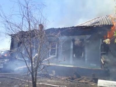 В селе Старые Какерли сгорел частный дом и сарай