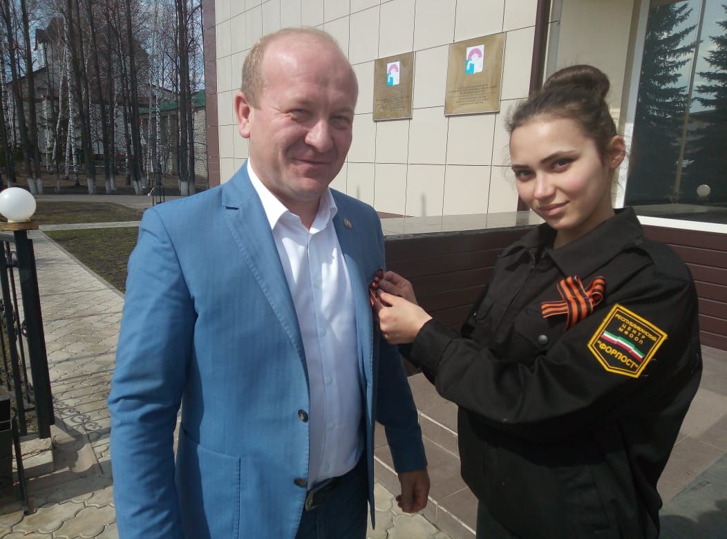 В Дрожжановском  районе стартовала акция «Георгиевская ленточка»