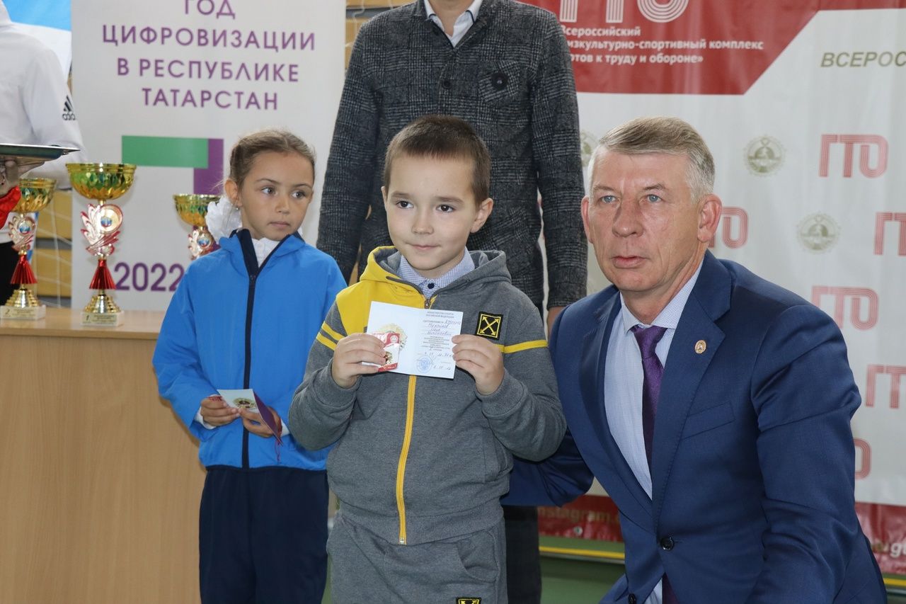 В Дрожжановском районе состоялось награждение самых юных обладателей золотых знаков отличия ГТО