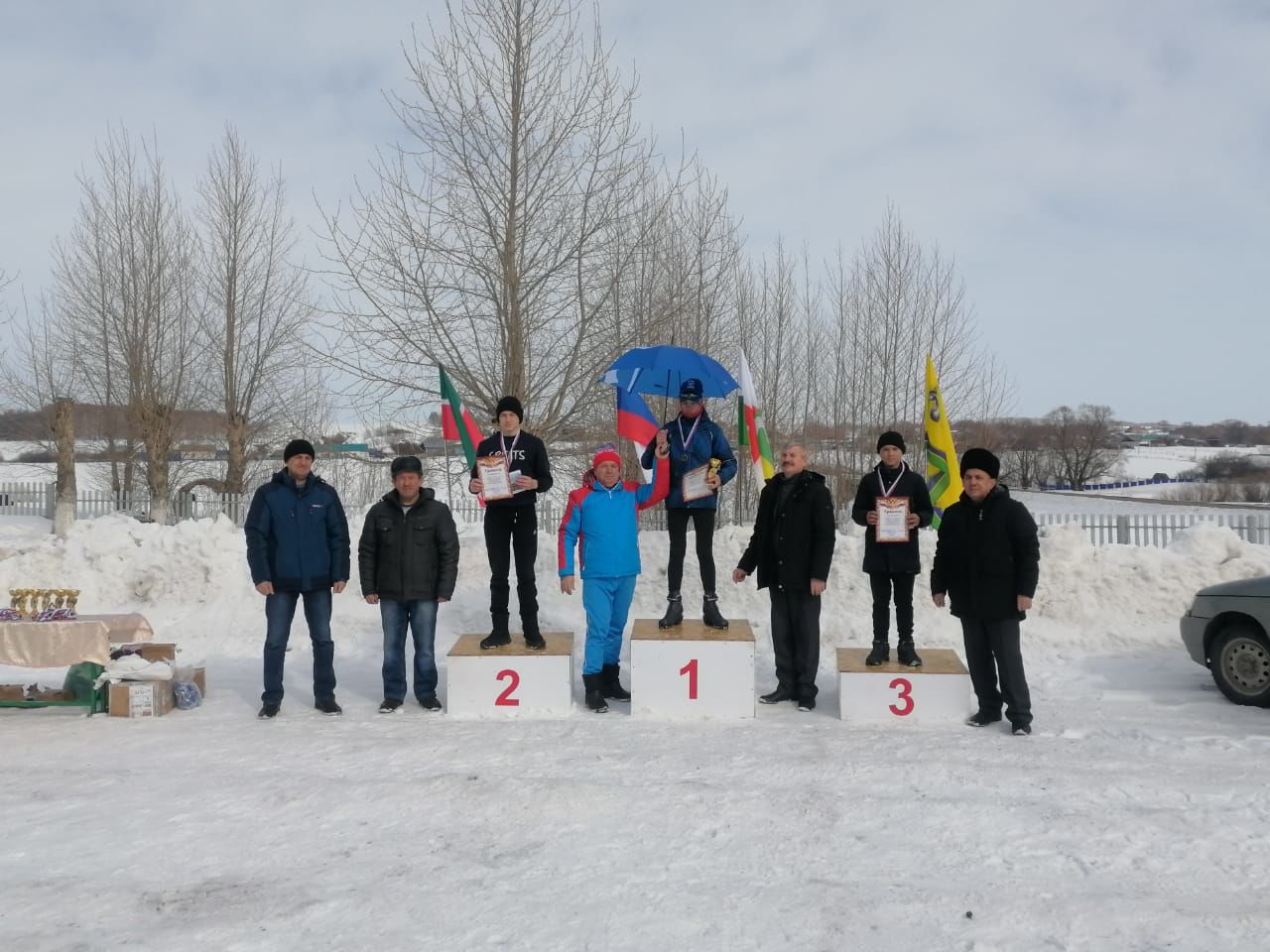 В Дрожжаном состоялись лыжные гонки в рамках партийного проекта «Спортивные традиции»