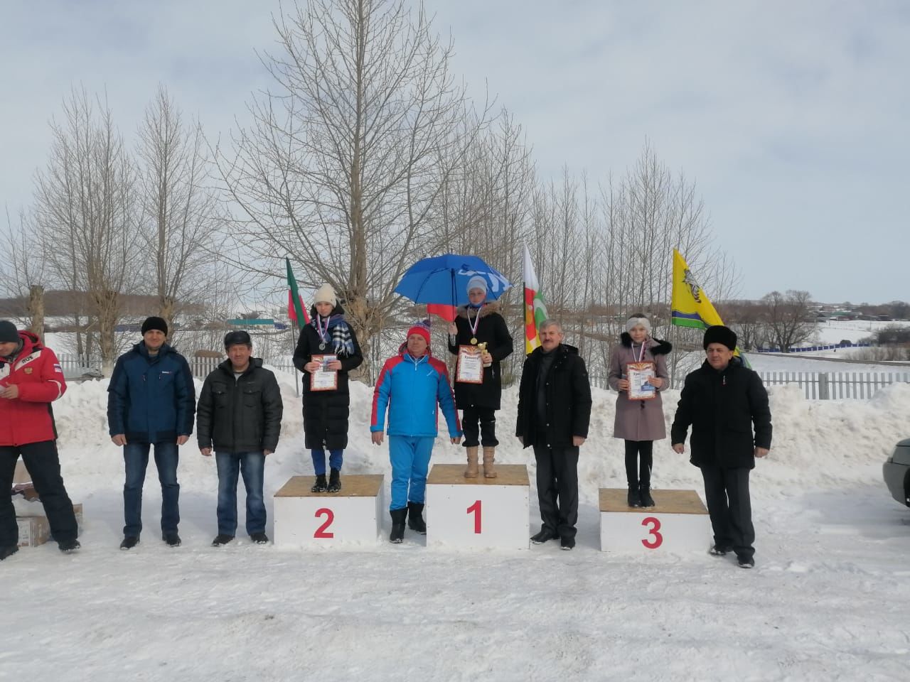 В Дрожжаном состоялись лыжные гонки в рамках партийного проекта «Спортивные традиции»