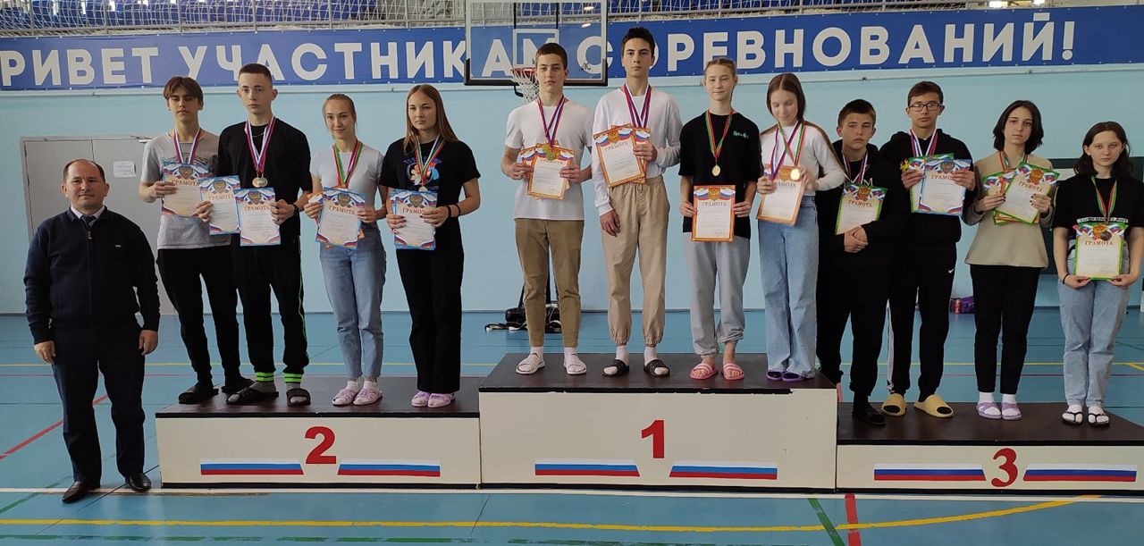 Команда пловцов Дрожжановского района заняла 2 место в межрайонном соревновании в Кайбицах