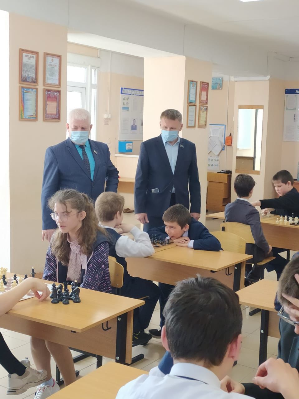 В Нижнечекурской СОШ прошел турнир по шахматам на призы партии "Единая Россия"