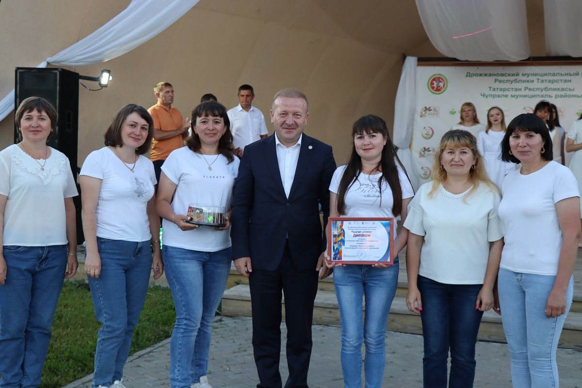 В Дрожжановском районе подвели итоги фестиваля творчества работающей и сельской молодежи "Будущее за нами"
