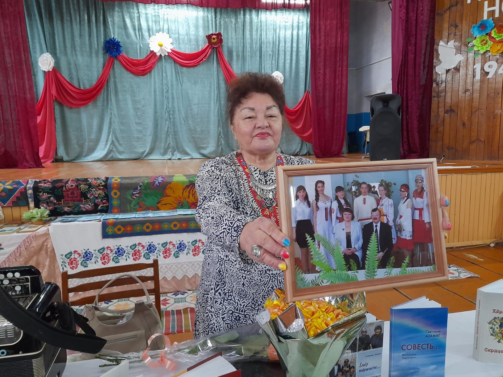 В Алешкин-Саплыкском сельском доме культуры состоялась встреча с чувашской поэтессой Светланой Асамат