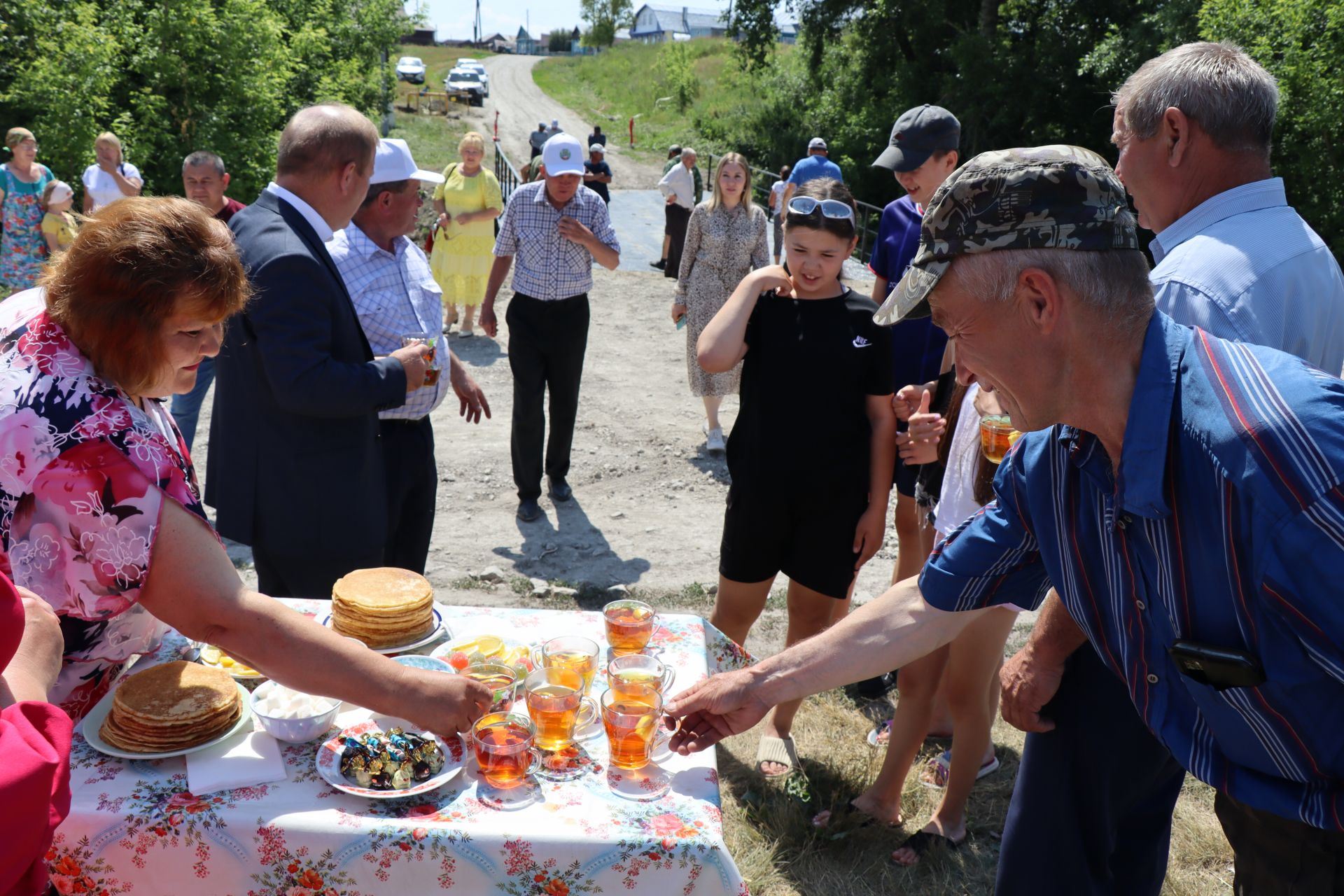 В селе Городище Дрожжановского района открыли мост после ремонта