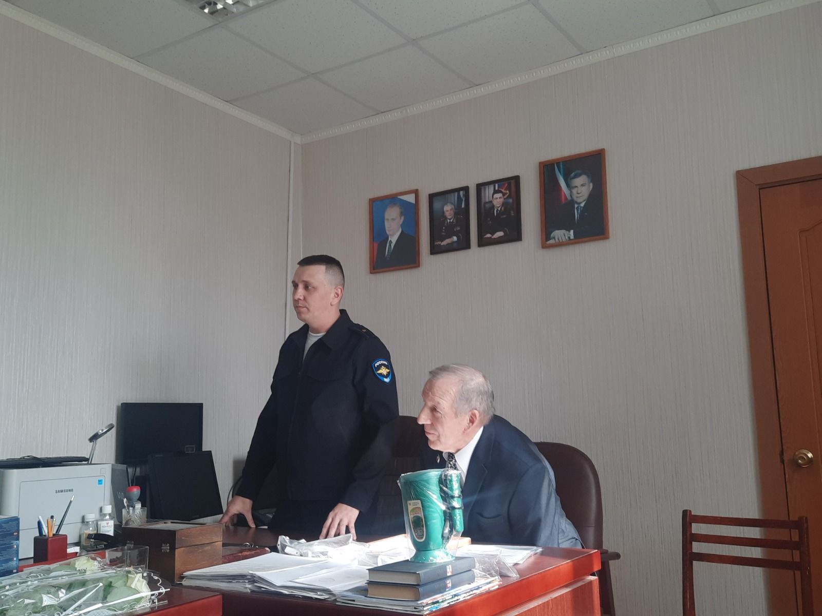 В Дрожжановском районе РТ поздравили ветеранов МВД