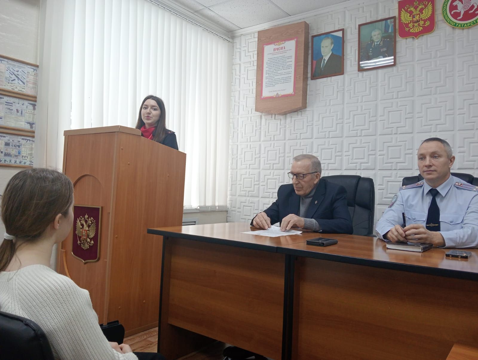 Учащиеся Стародрожжановской СОШ №1 побывали в гостях у полицейских