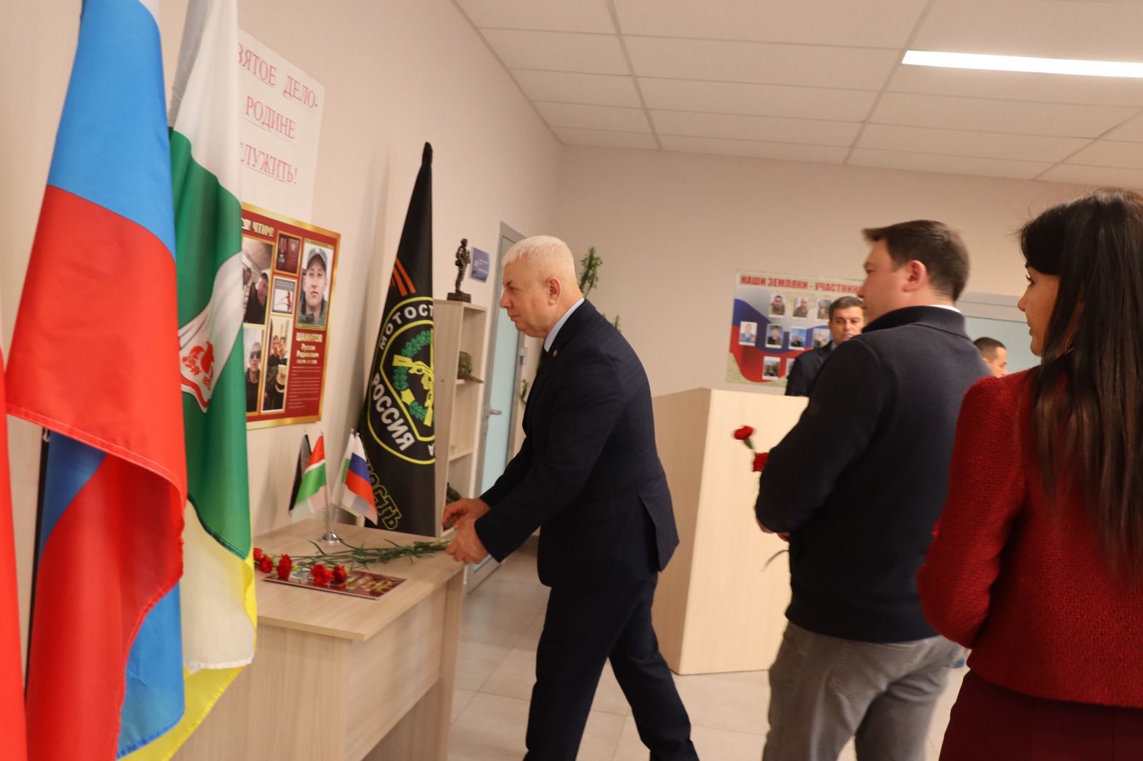 В Нижнечекурской школе открыли уголок памяти участнику СВО