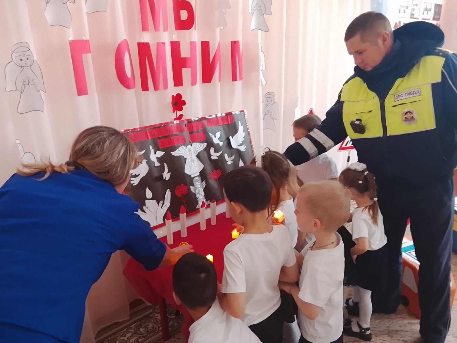 В Алешкин-Саплыкском детском саду прошло мероприятие по правилам дорожного движения
