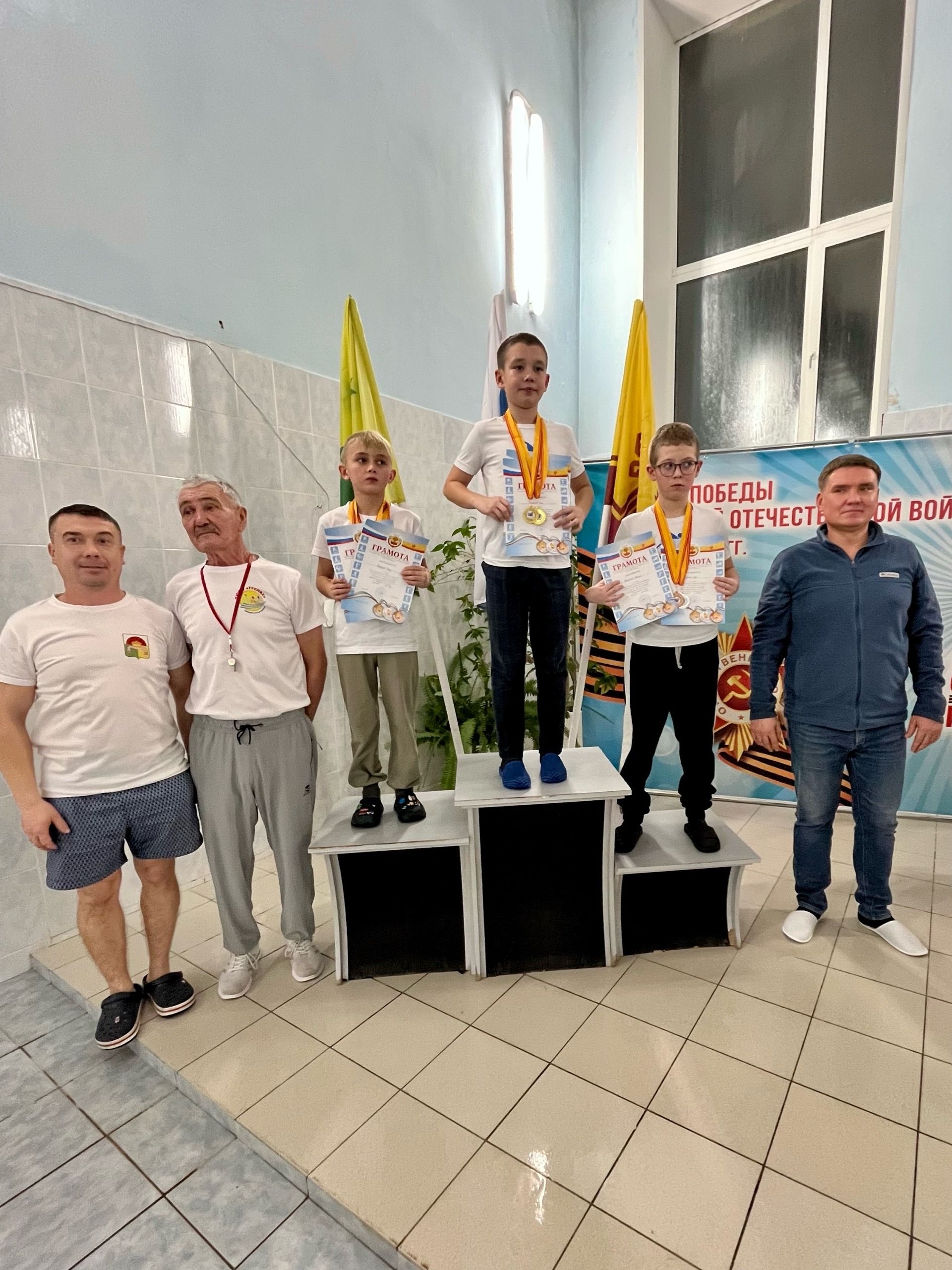 Юные пловцы Дрожжановского района РТ завоевали серебро на межрегиональных соревнованиях