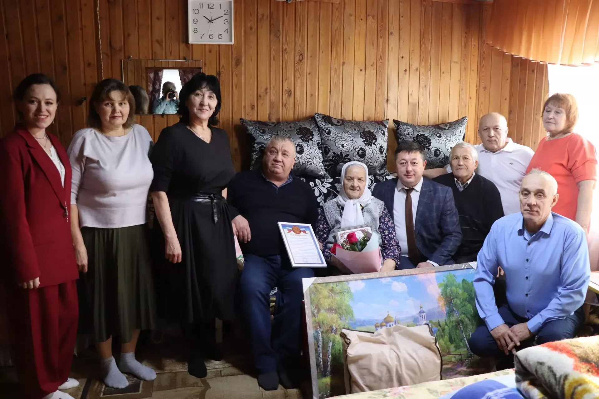 Жительница села Алешкин-Саплык Дрожжановского района РТ отметила 90-летний юбилей