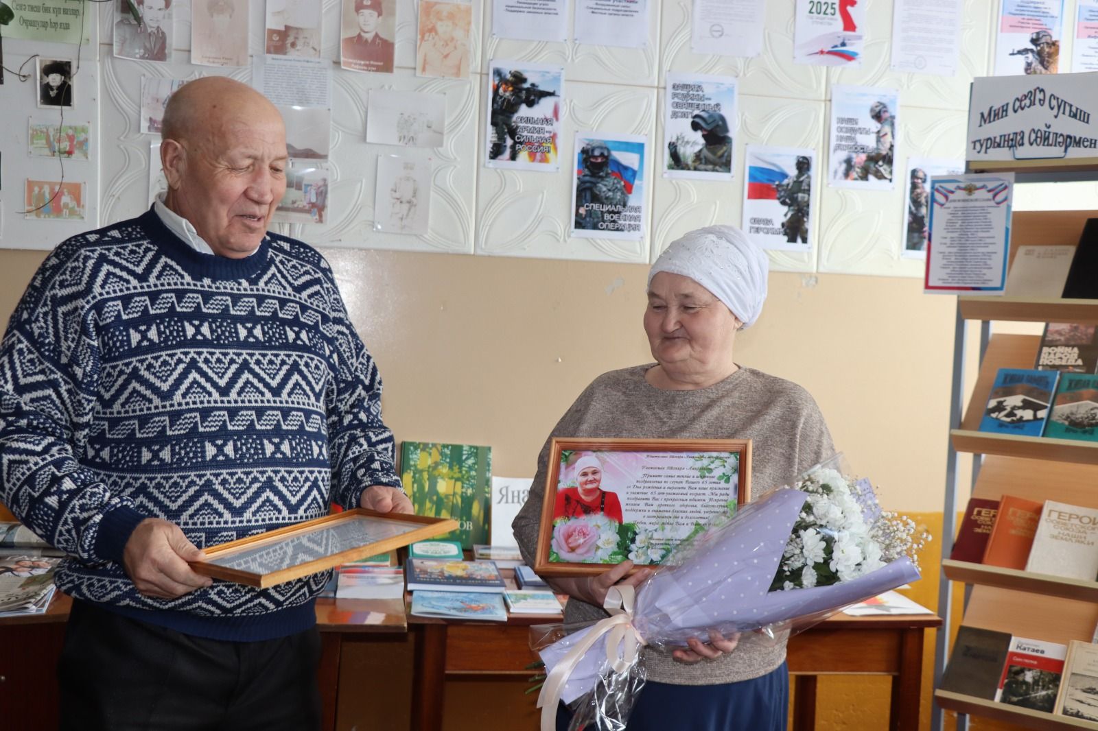 Мунчәли авылында яшәүче Тәскирә Идиятуллинаны юбилее белән котладылар