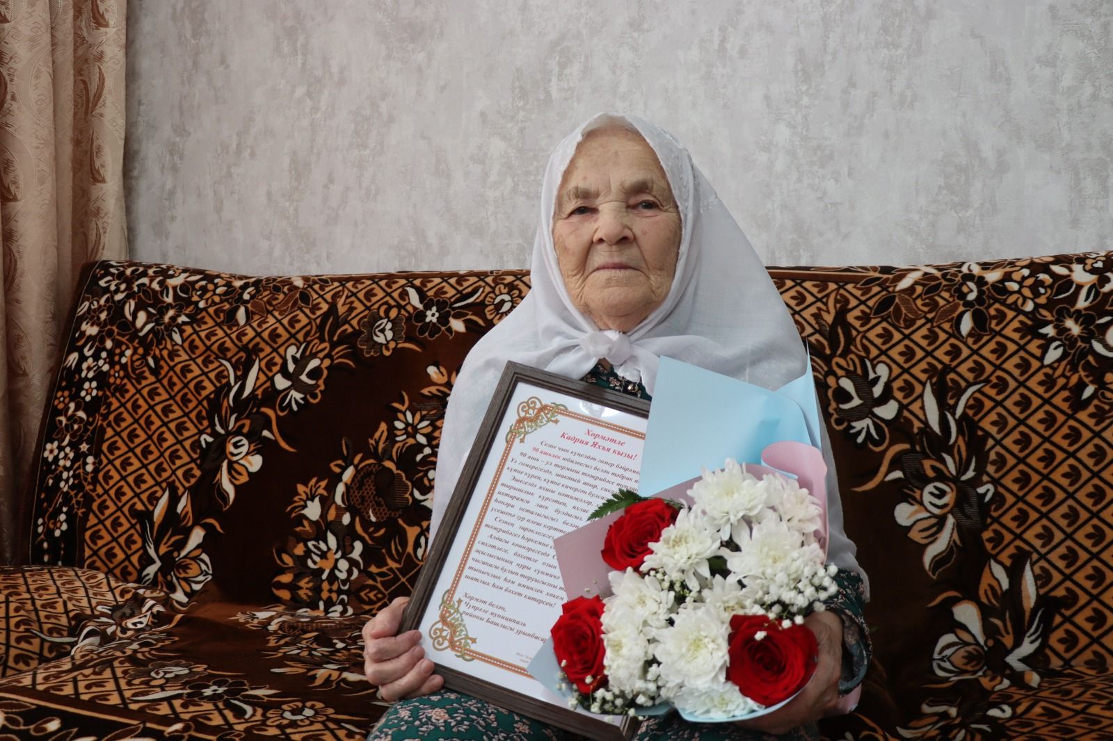 Жительница Дрожжановского района РТ Кадрия Алиакберова отметила 90-летний юбилей