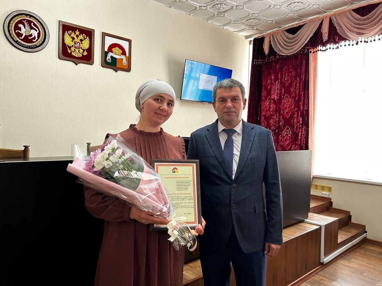 Ко Дню местного самоуправления в Дрожжановском районе РТ вручили награды