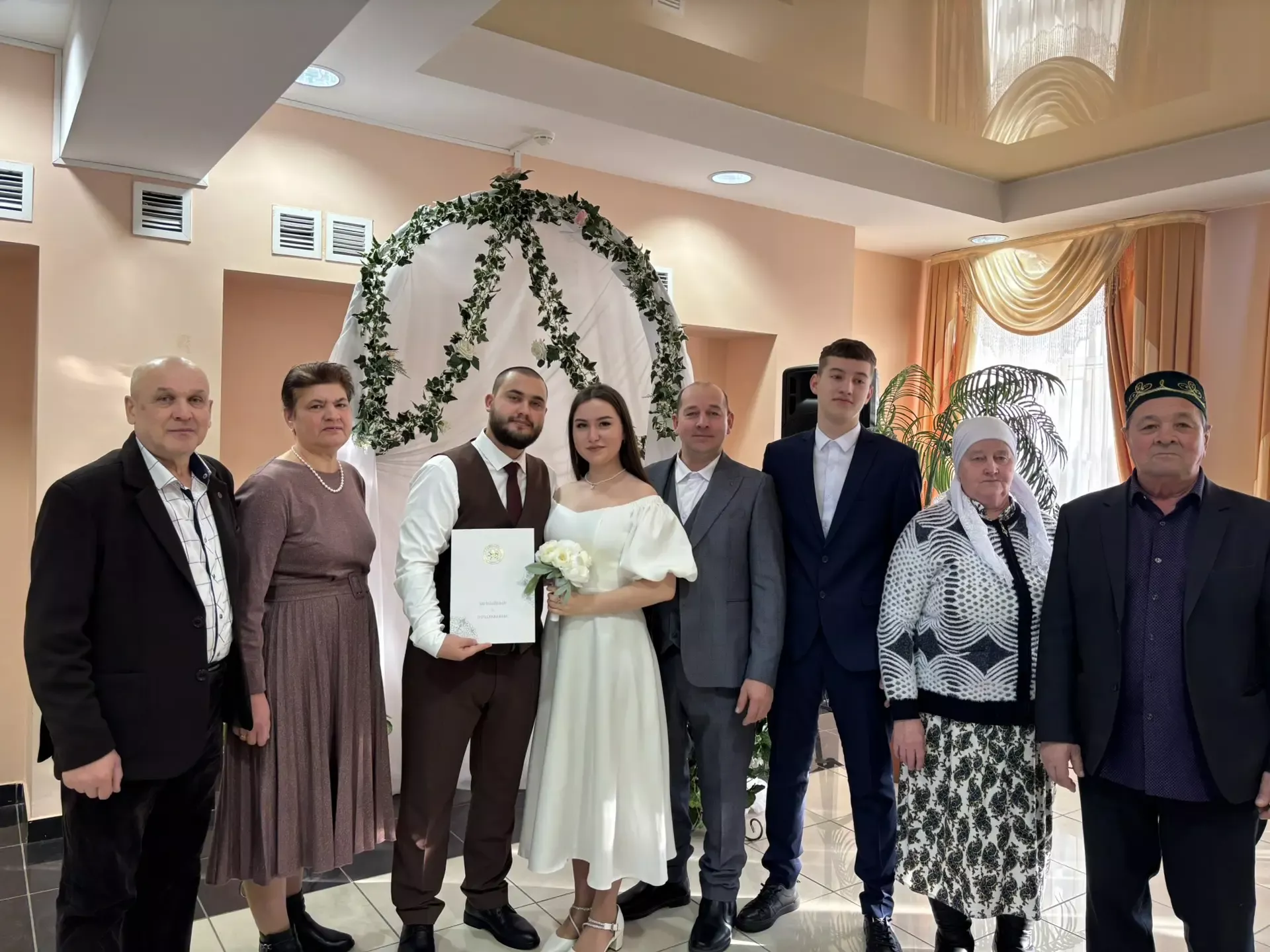 В Дрожжановском районе состоялось церемония регистрации брака первой пары 2026 года