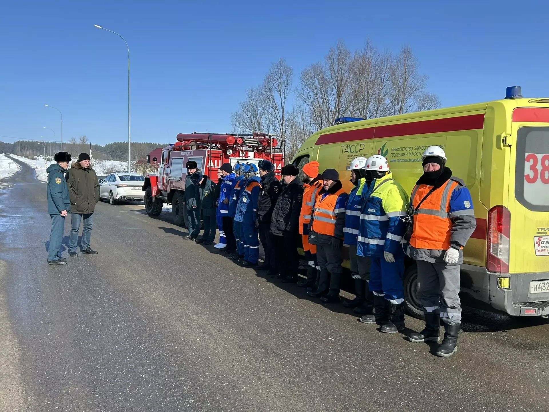 В Дрожжановском районе прошли учения к паводку-2026