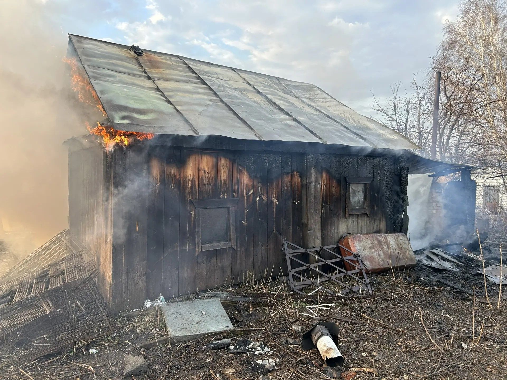 В Дрожжановском районе в один день произошло два пожара