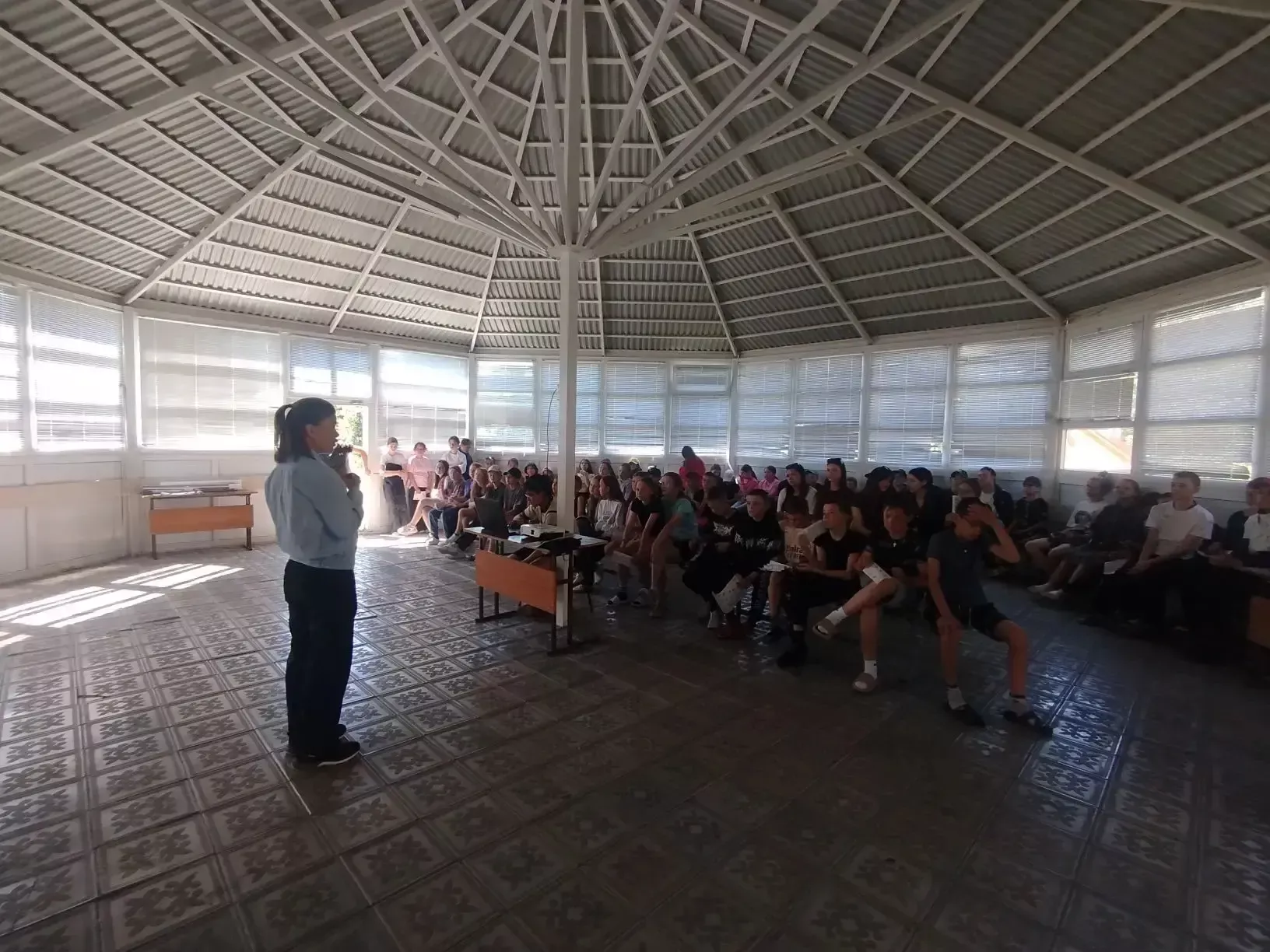 В ДОЛ «Чайка» Дрожжановского района РТ специалист-инспектор провела встречу с отдыхающими детьми