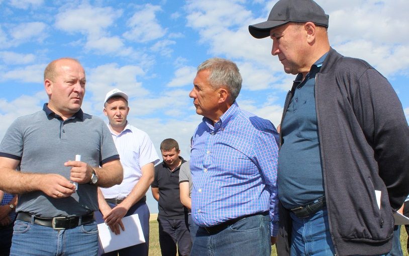Президент РТ Рустам Минниханов побывал в Дрожжановском  районе‍