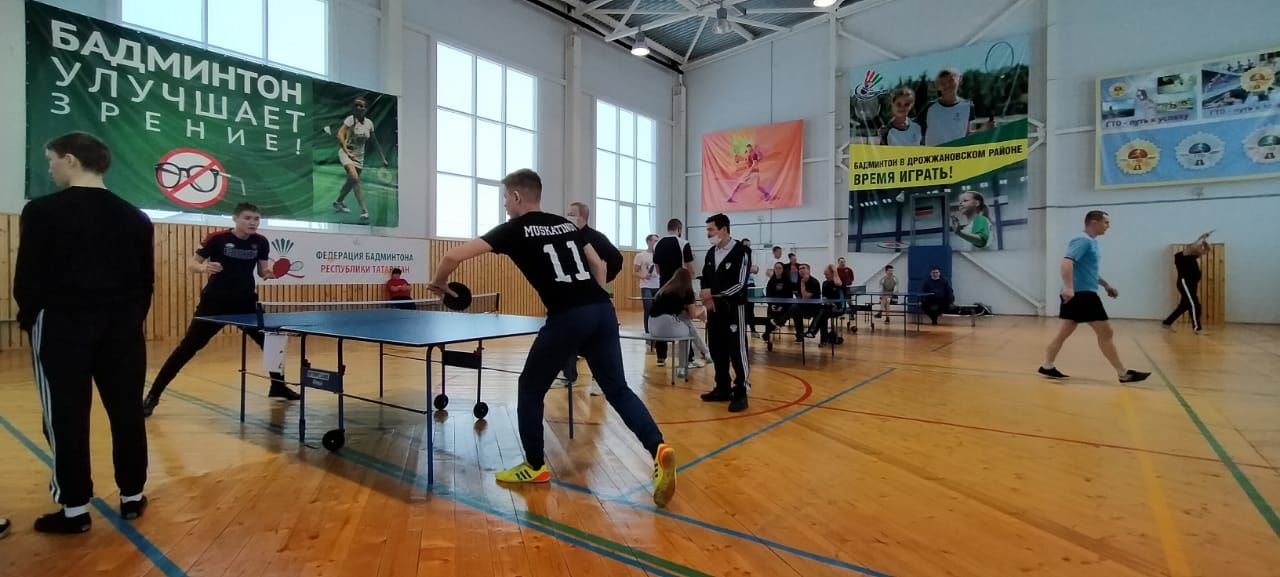 Соревнование по настольному теннису в Дрожжаном - 2021