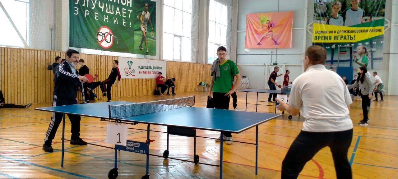 Соревнование по настольному теннису в Дрожжаном - 2021