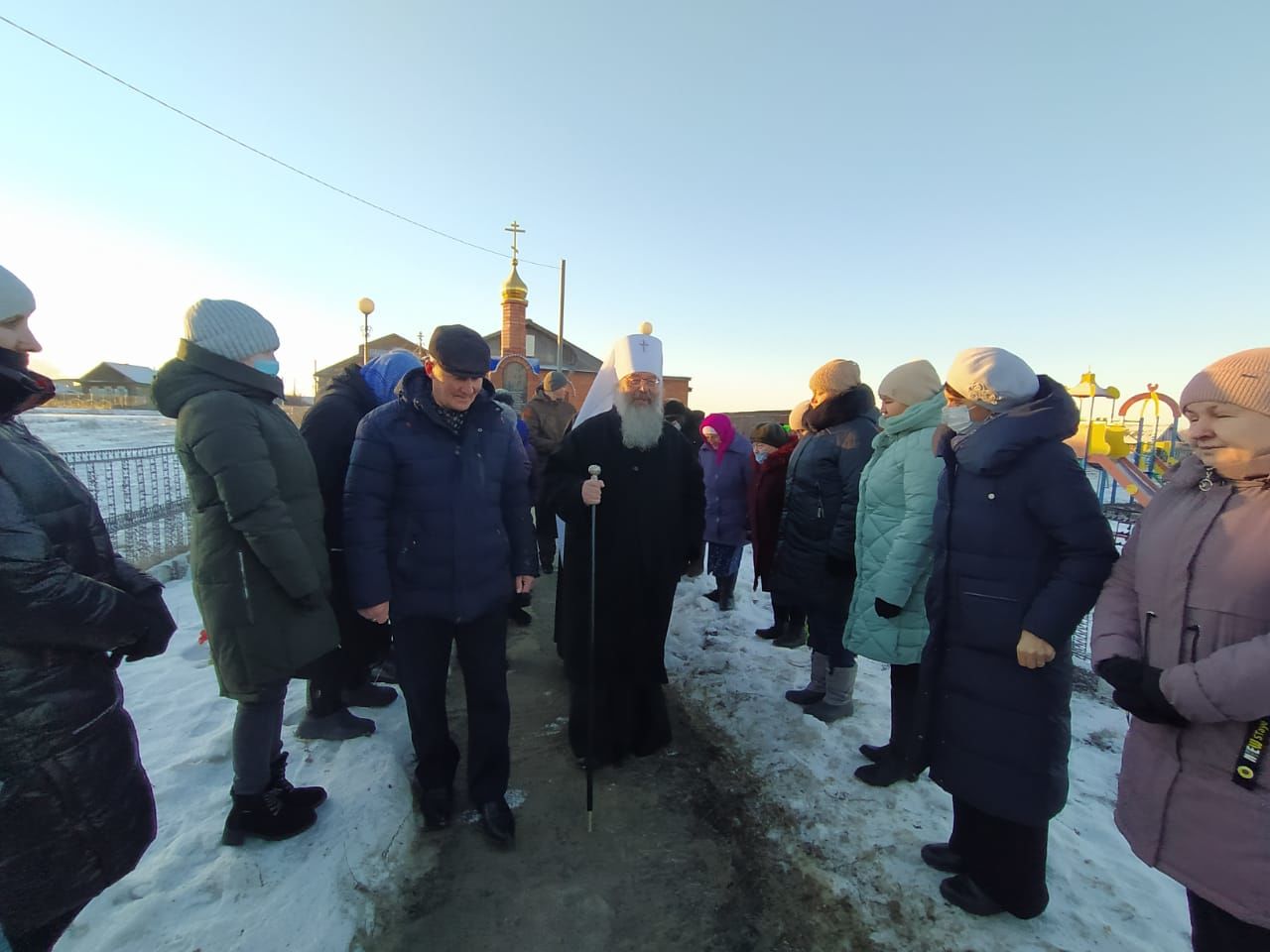 Рабочий визит митрополита Казанского и Татарстанского Кирилла в Дрожжановский район