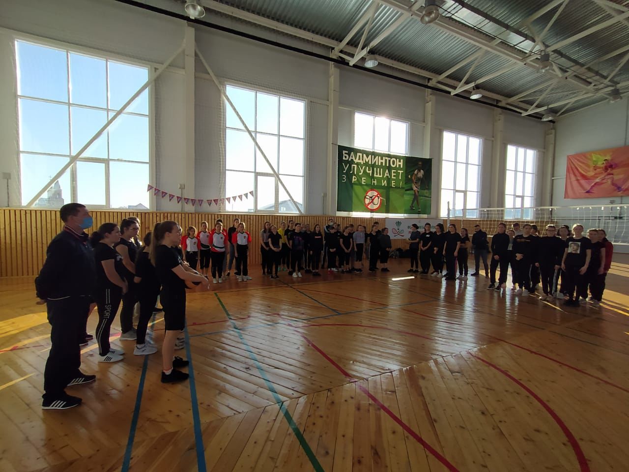 Муниципальный этап Школьной волейбольной лиги в Дрожжаном 2021