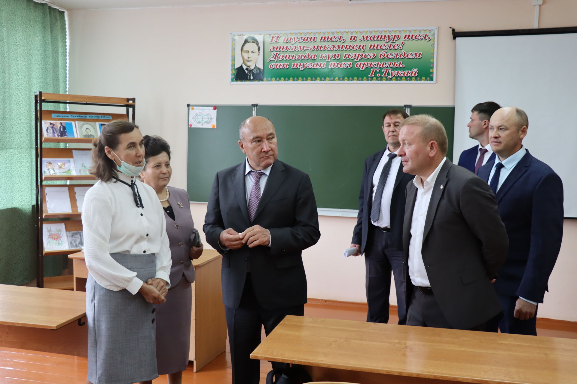 Марат Ахметов с рабочим визитом в Дрожжановском районе -2021