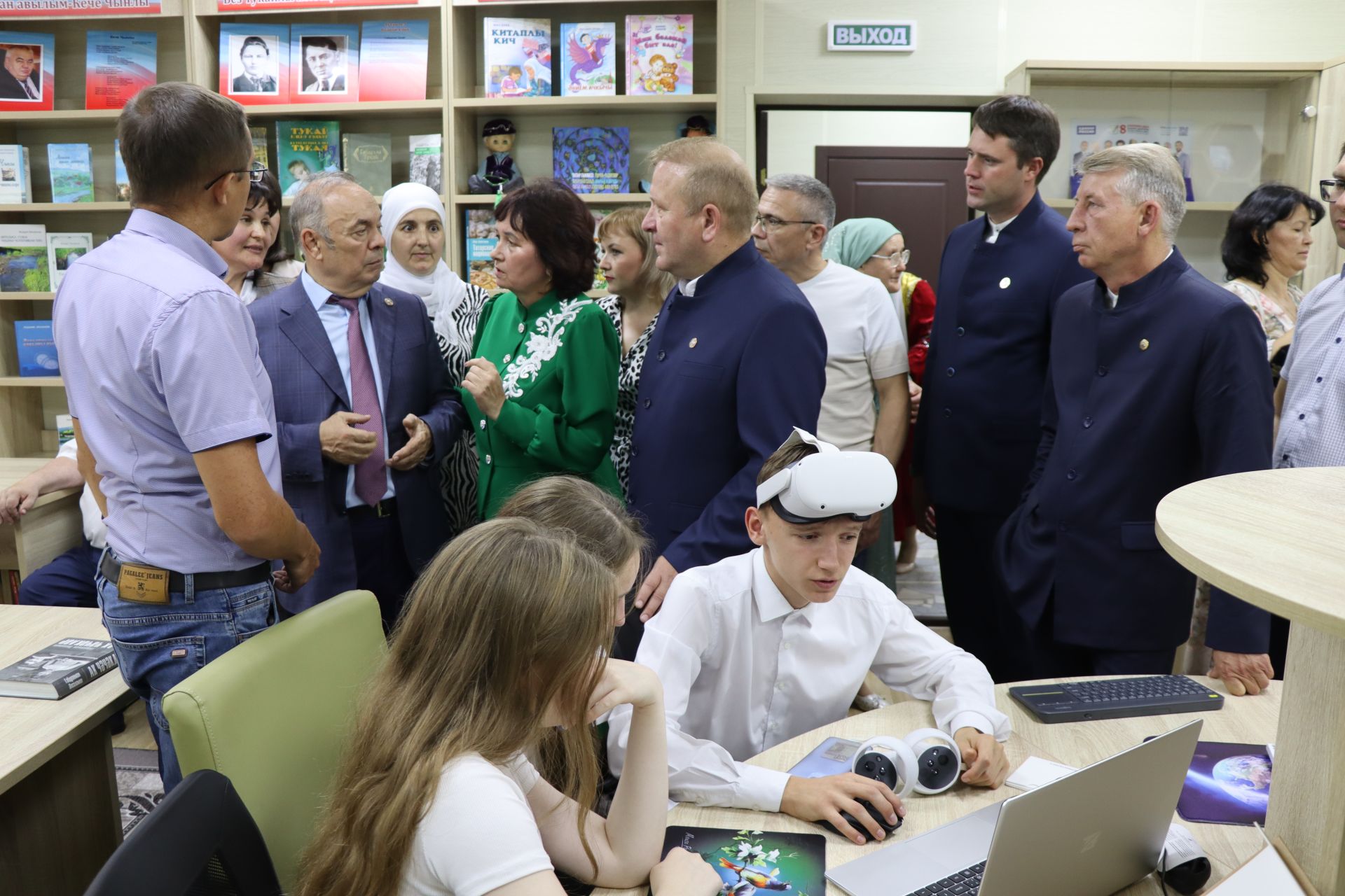 Открытие модельной библиотеки в селе Малая Цильна Дрожжановского района РТ -2024