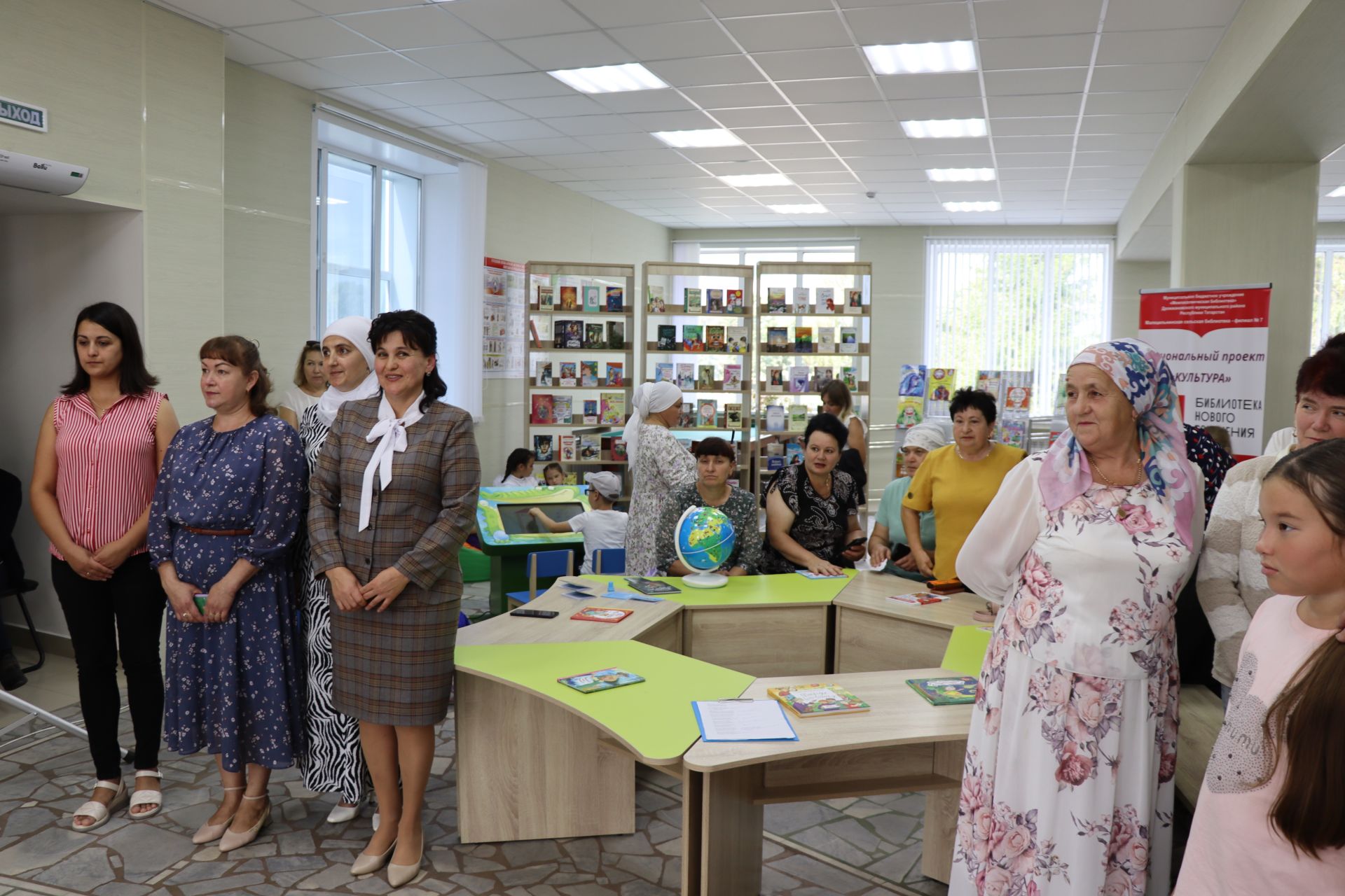 Открытие модельной библиотеки в селе Малая Цильна Дрожжановского района РТ -2024