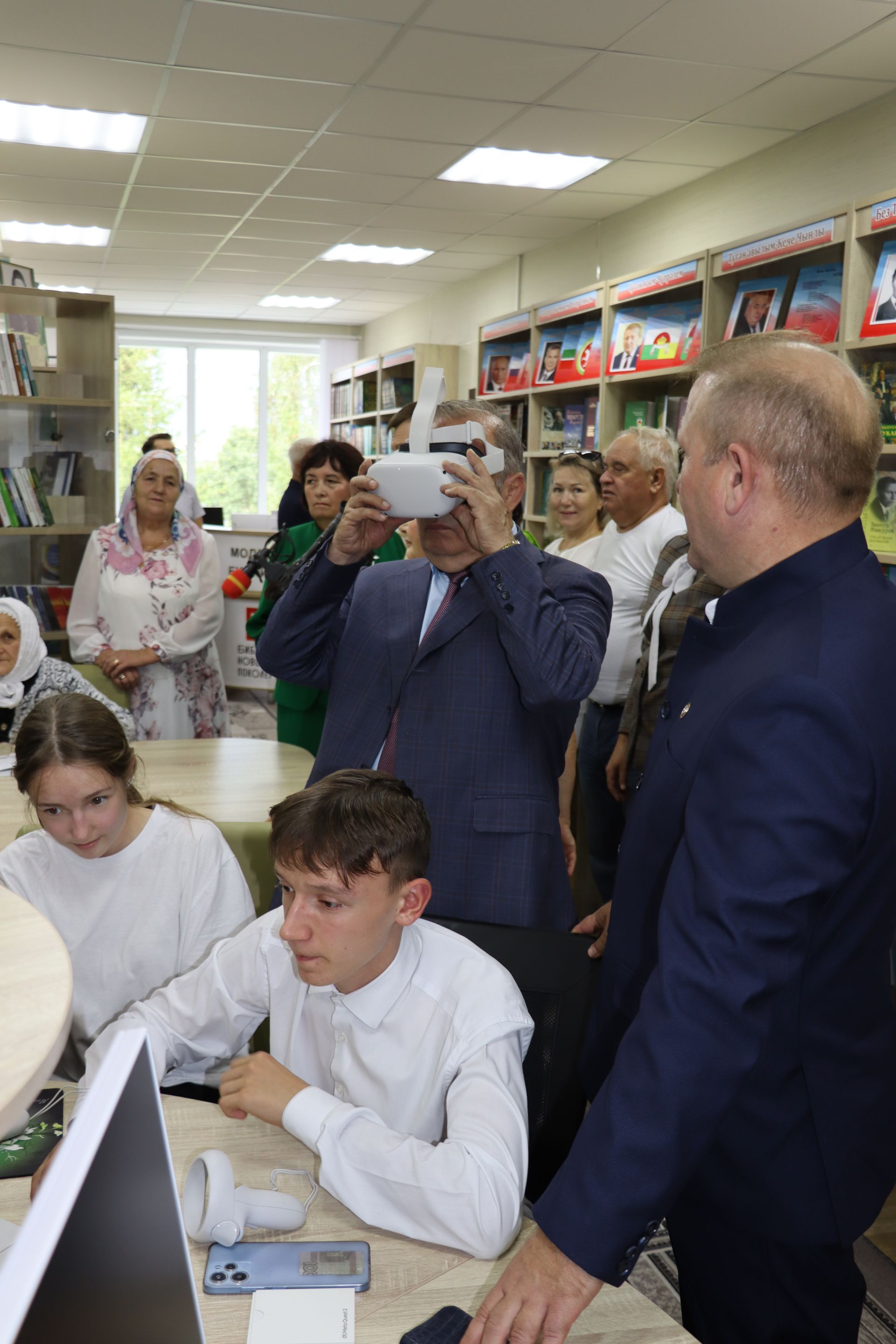 Открытие модельной библиотеки в селе Малая Цильна Дрожжановского района РТ -2024