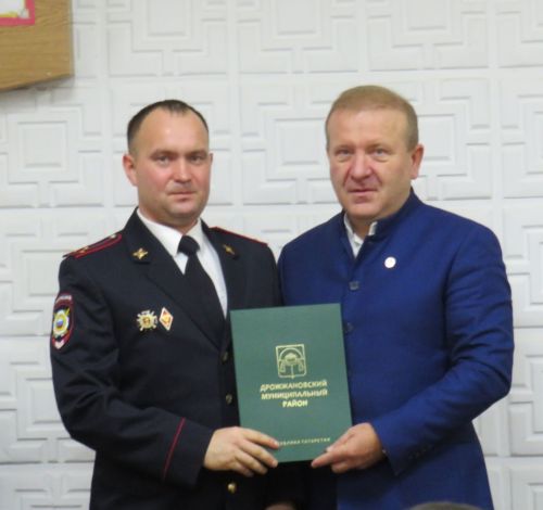В дрожжановском отделе полиции наградили лучших сотрудников