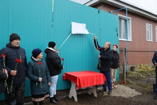 В Дрожжановском районе РТ  увековечили память погибших в СВО