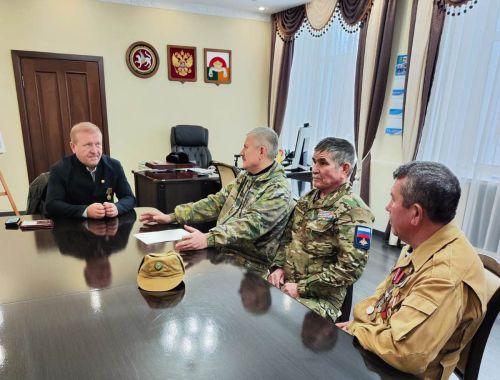 Ветераны боевых действий-волонтеры посетили Дрожжановский район РТ