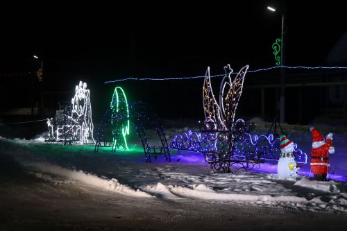 В настоящую зимнюю сказку превратились улицы села Малая Цильна Дрожжановского района РТ в канун Нового года