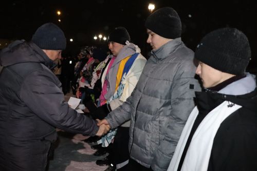 Девять призывников из Дрожжановского района РТ отправились на службу в ряды ВС РФ