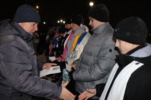 Девять призывников из Дрожжановского района РТ отправились на службу в ряды ВС РФ
