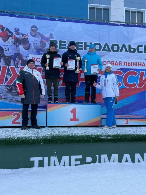 Сборная Дрожжановского района заняла 3 место по лыжным гонкам