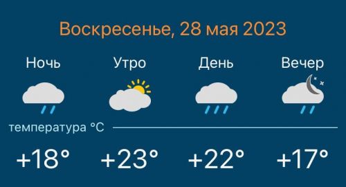 Коротко о погоде: что ждёт дрожжановцев сегодня
