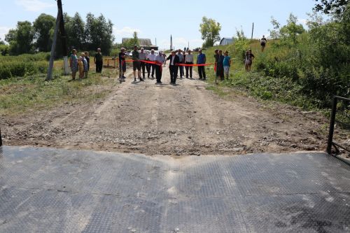 В селе Городище Дрожжановского района открыли мост после ремонта
