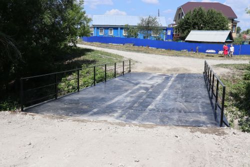 В селе Городище Дрожжановского района открыли мост после ремонта