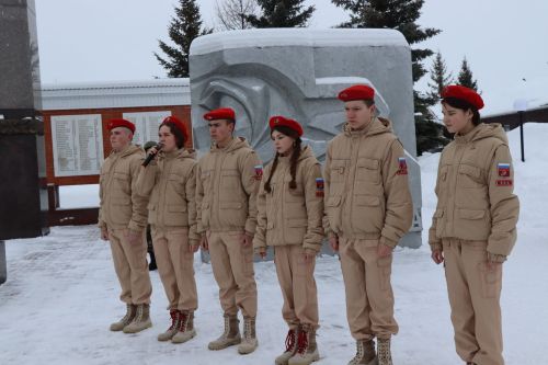 В Дрожжановском районе РТ в честь 81-ой годовщины победы в Сталинградской битве состоялся митинг