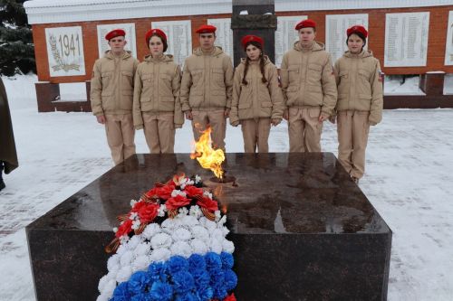В Дрожжановском районе РТ в честь 81-ой годовщины победы в Сталинградской битве состоялся митинг