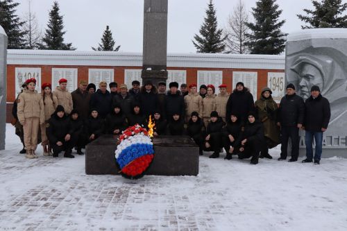 В Дрожжановском районе РТ в честь 81-ой годовщины победы в Сталинградской битве состоялся митинг