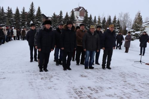 В Дрожжановском районе РТ в честь 81-ой годовщины победы в Сталинградской битве состоялся митинг