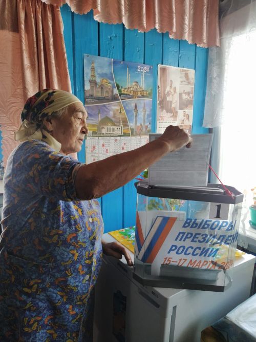 Пожилые избиратели Дрожжановского района РТ голосуют на дому