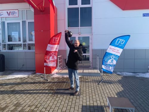 В Дрожжановском районе в дни проведения выборов Президента РФ работала мобильная площадка ГТО