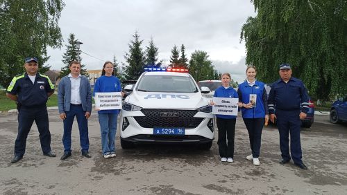 В Дрожжановском районе РТ прошла профилактическая акция по ПДД